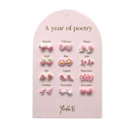 Yuko B A year of pink poetry fülbevaló szett