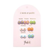 Yuko B A week of poetry fülbevaló szett - Flowers