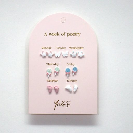 Yuko B A week of poetry fülbevaló szett - Baby shower