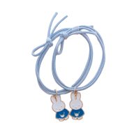 Miffy x Yuko B barátság karkötő / hajgumi - kék