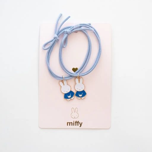 Miffy x Yuko B barátság karkötő / hajgumi - kék