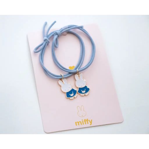 Miffy x Yuko B barátság karkötő / hajgumi - kék